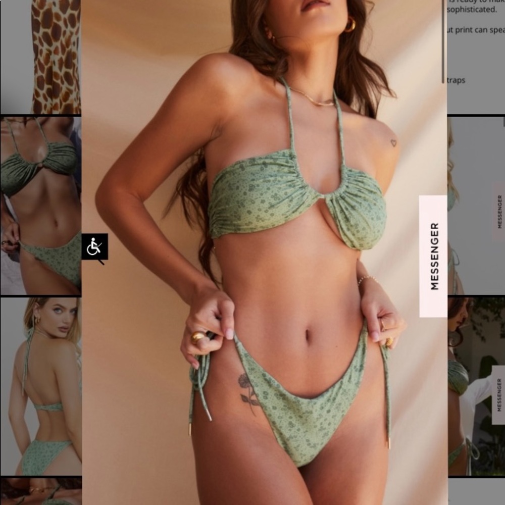 House of CB Lira reverse triangle bikini set